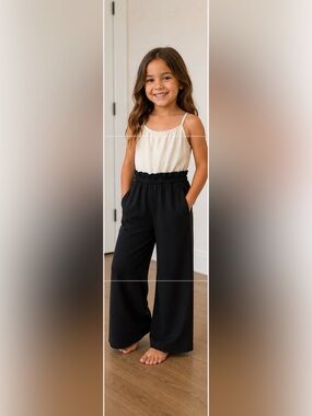 Ally B •  Preloved white and Black romper